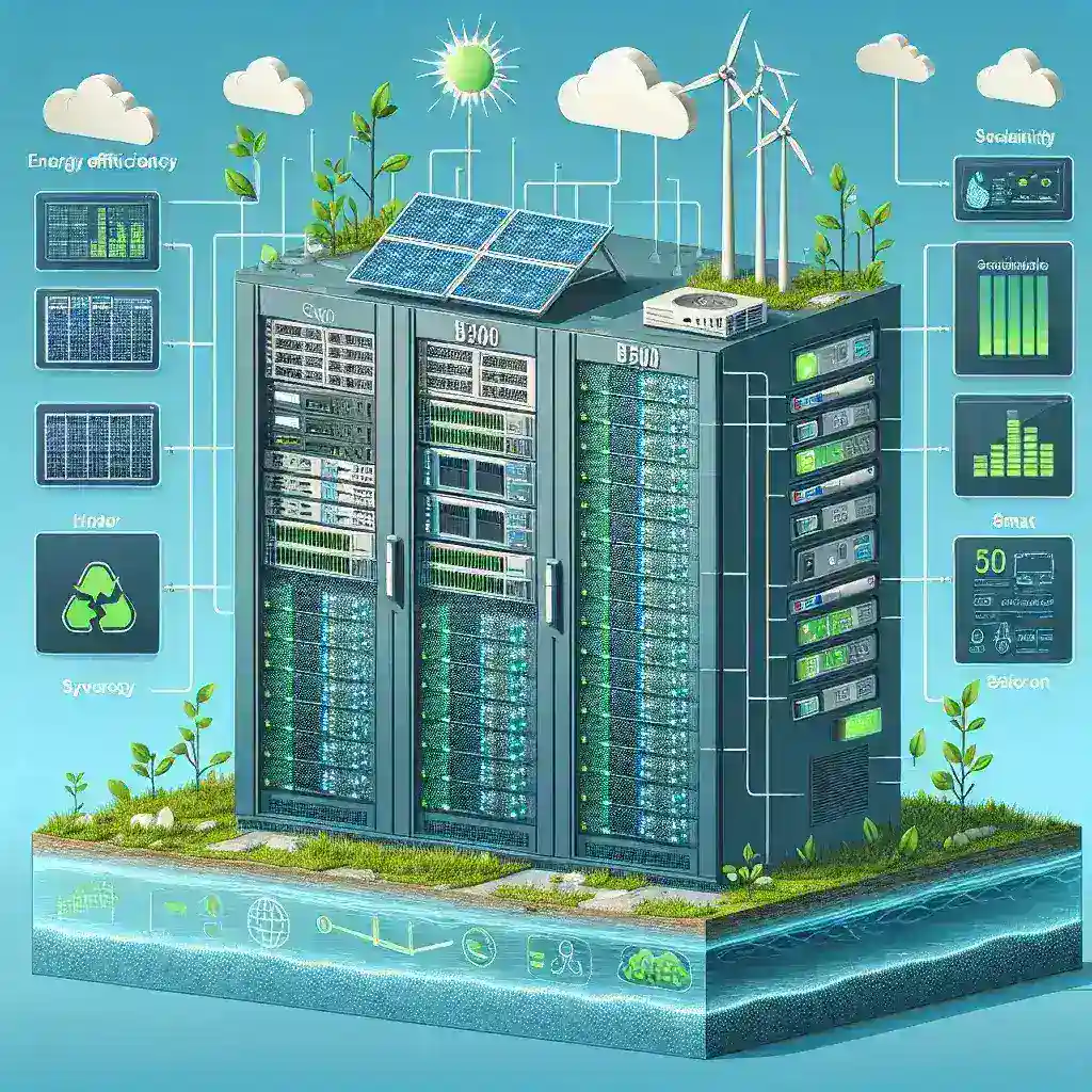 Fitur Efisiensi Energi dan Keberlanjutan pada Rak B300